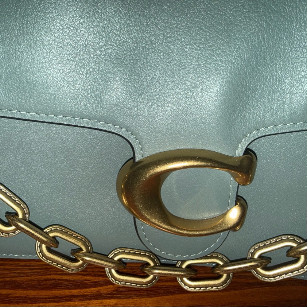 Coach Sage Green Tabby 30 Crossbody Bag with Gold Chain - Picture 13 of 14